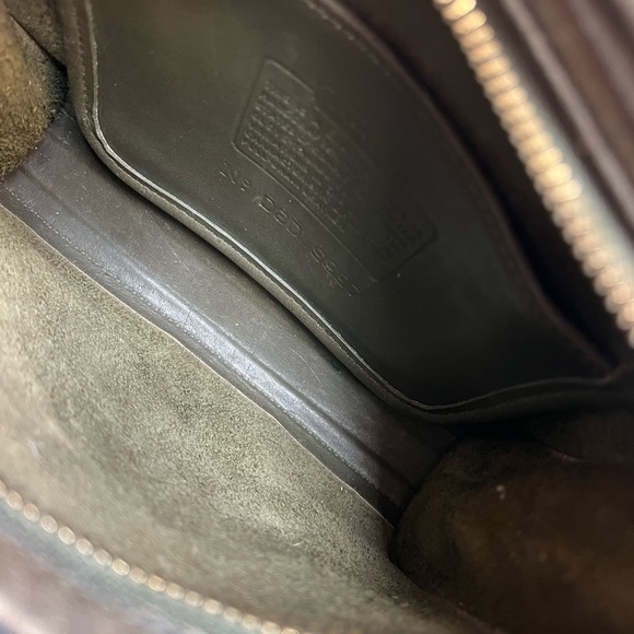 Vintage Coach Legacy Small Zip Crossbody Shoulder Bag 9997 Rare Sage Green Loden - Picture 15 of 15